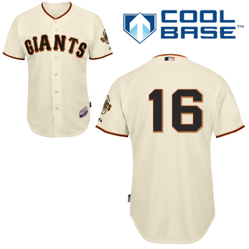 Angel Pagan #16 MLB Jersey-San Francisco Giants Men's Authentic Home White Cool Base Baseball Jersey